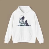 Astronaut With Cat Cute Cat Hoodie