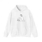Cozy Chibi Cat - Adorable Sketch Design Hoodie