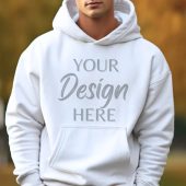 Your Design Here Design White Hoodie