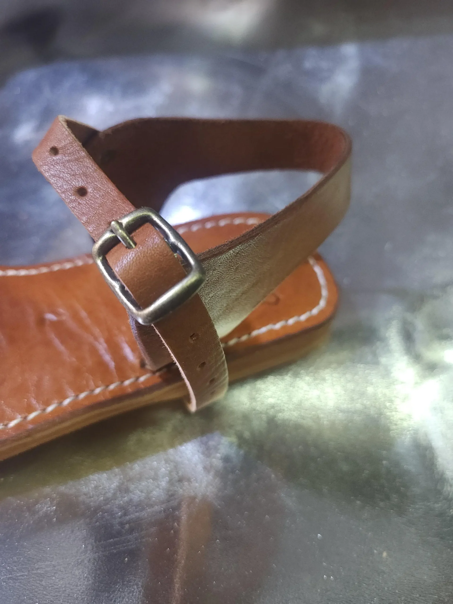 Women’s Brown Moroccan Leather Fall Sandals