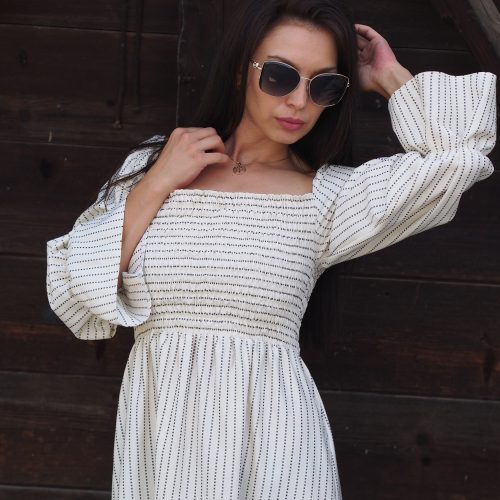 Long White Summer Dress Women Maxi Linen For