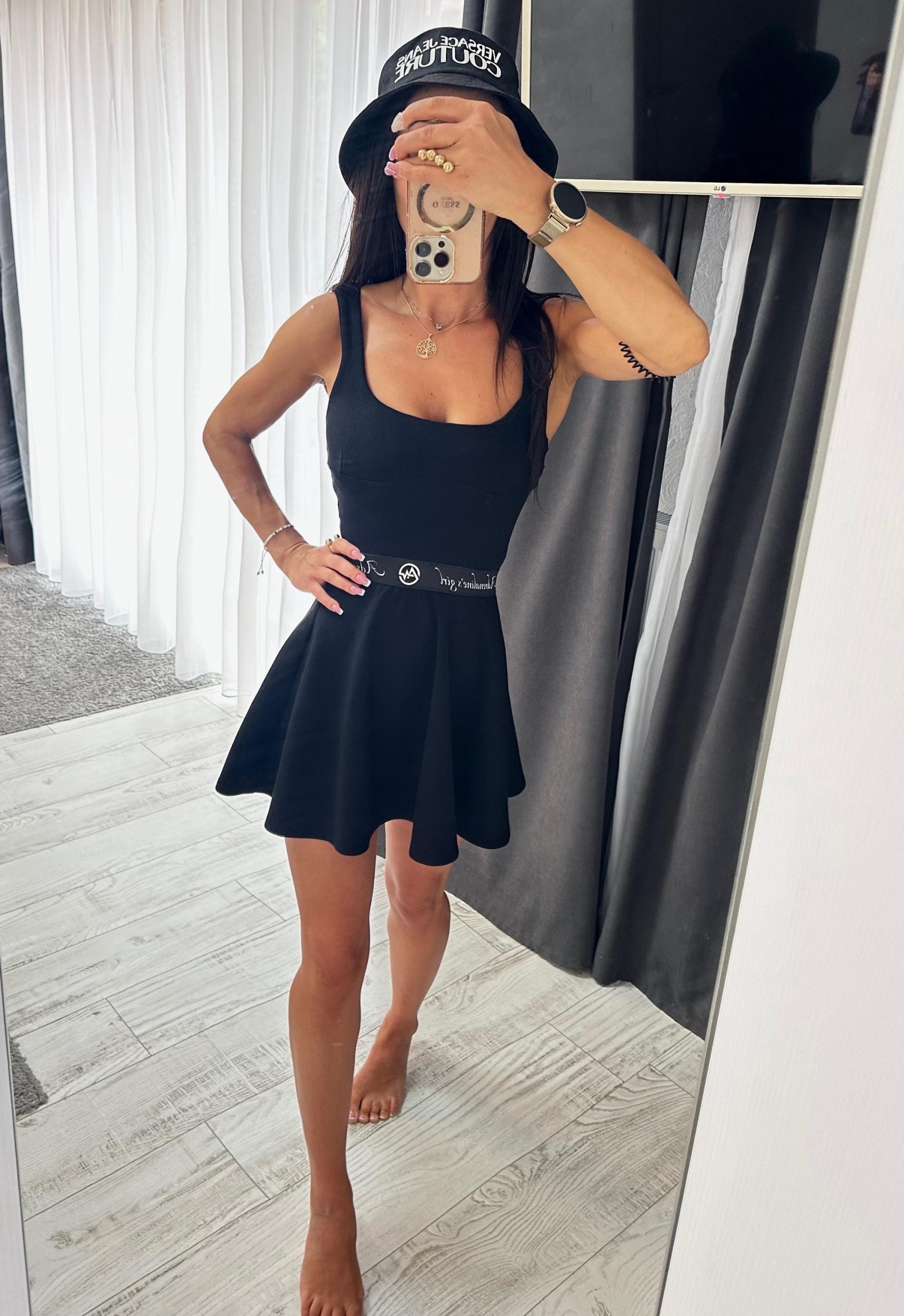 Elegant Black Women Dress Short Summer Party Extravagant